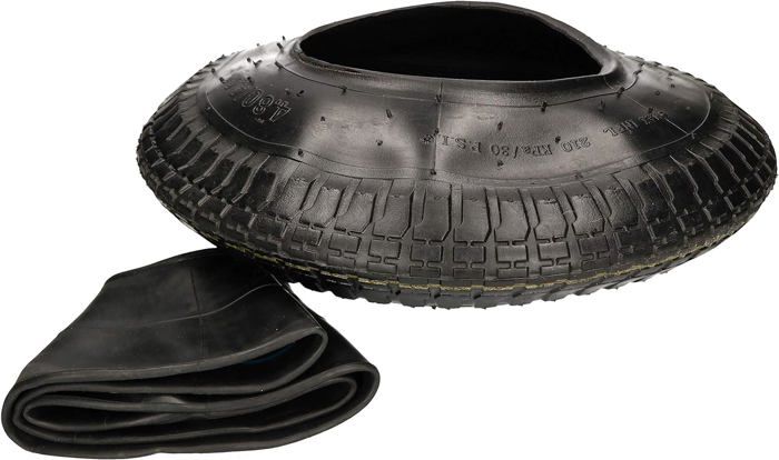 Acheter Jeu de roues de pneu extérieur de chambre à air gonflable de 10X2.0  pouces avec entretoise de garde-boue entretoise de béquille