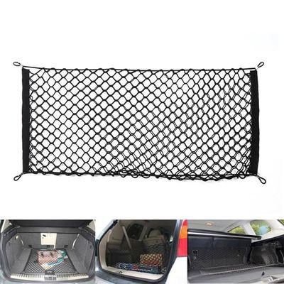 Filet élastique Pour Coffre De Voiture - 100x60 Cm Extensible à 140x100 Cm, Avec 4 Crochets - Double Couche