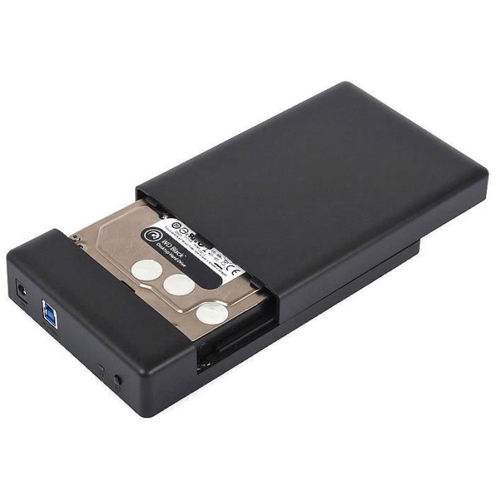 Boîtier Disque Dur Externe SATA 3.5'' USB 3.0 Coulissant 3588US3