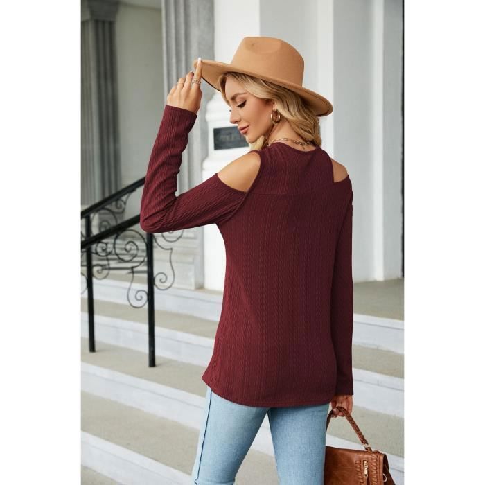 Pull à épaules dénudées - Blanc cassé - FEMME | H&M BE