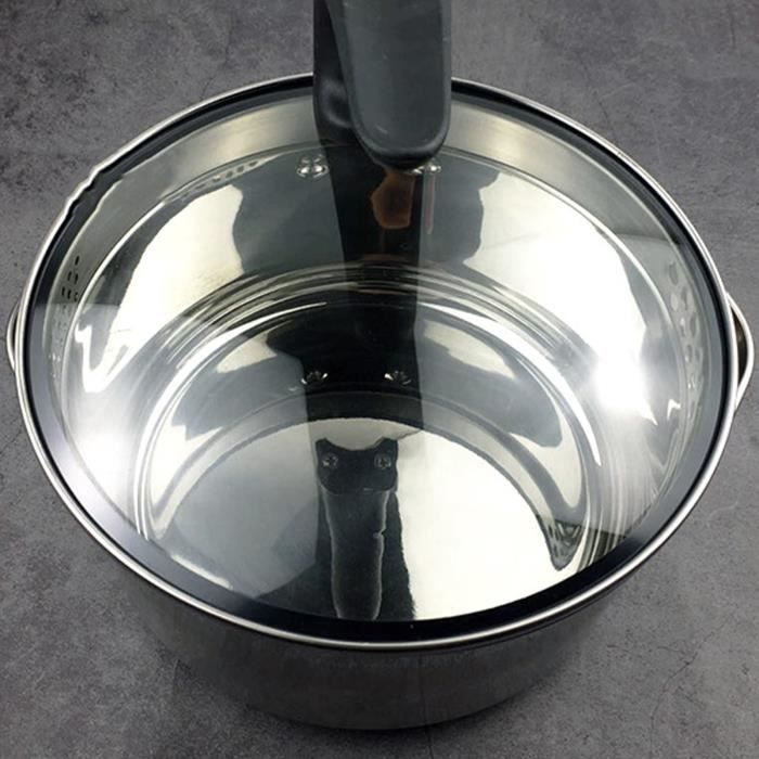 Qiilu Petite marmite Pot à lait épais en acier inoxydable, petit Pot  antiadhésif, electromenager mijoteur 18 cm 16 cm / 6,3 pouces - Cdiscount  Electroménager