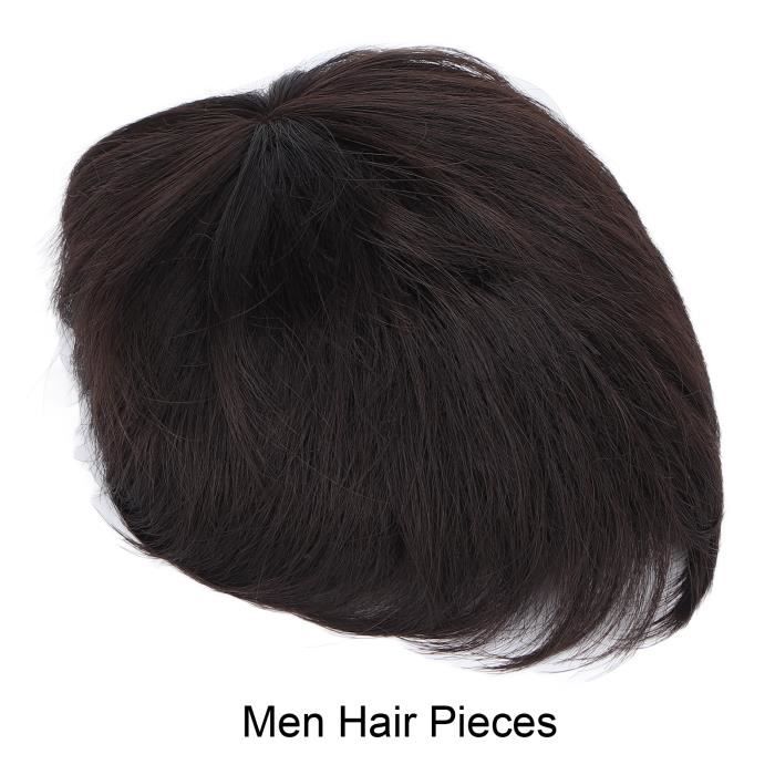 Perruque Homme Synthétique - Marron/brun Foncé - Courte Et Texturée - Bonnet Moyen - Neuf Sans étiquettes