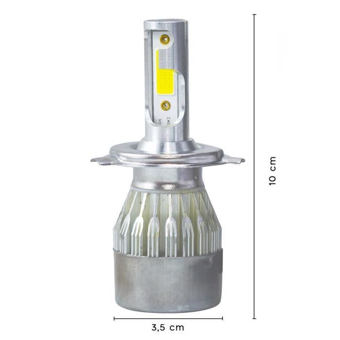 Paire Lampes Ampoules H4 LED Homologué Pour Man Tge 2017> 6000K