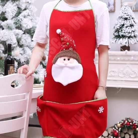 CSPARKV Tablier Père Noël Adulte Enfant Unisex Carton Motif De Pere Noel Tablier De Barbecue Creatif Postuler A Cuisine Cuisson 85444426