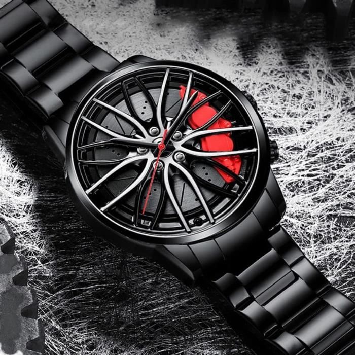 Montre De Jante Pour Hommes Motorsport Watch 3D Wheel Design