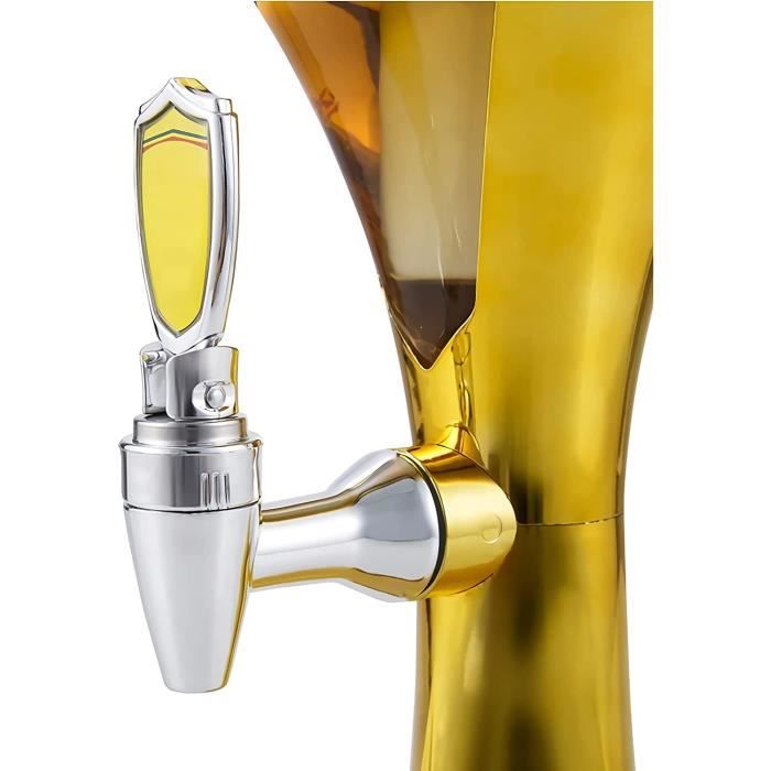 MODEZVOUS Tireuse à Bière 4L Avec Double Tube Réfrigérant – Distributeur Boisson Rafraîchissant Pour Fêtes Et Apéros