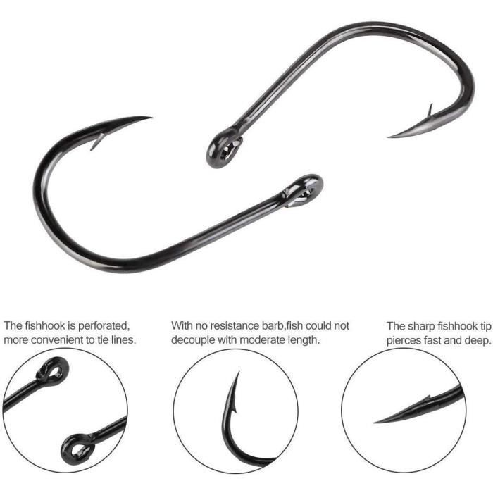 Lot De 500 Hameçons De Pêche - Taille #6 à #15 - Pour Truite, Brochet, Carpe