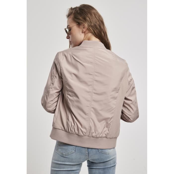 Veste bombers femme Urban Classics Grandes tailles rose Rose