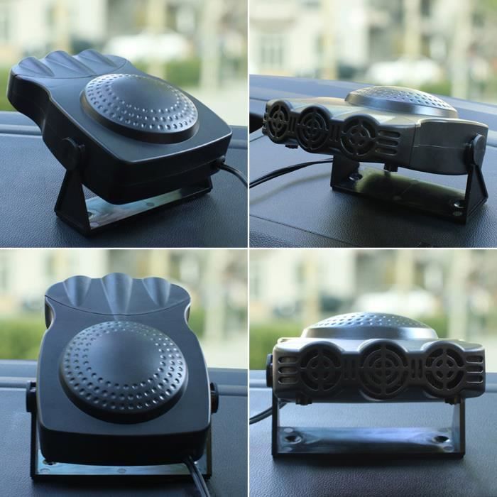 Dégivrage Voiture 220W 12V - Chauffage Ventilateur Multi-angles - Débit D'air Réglable - NEUF