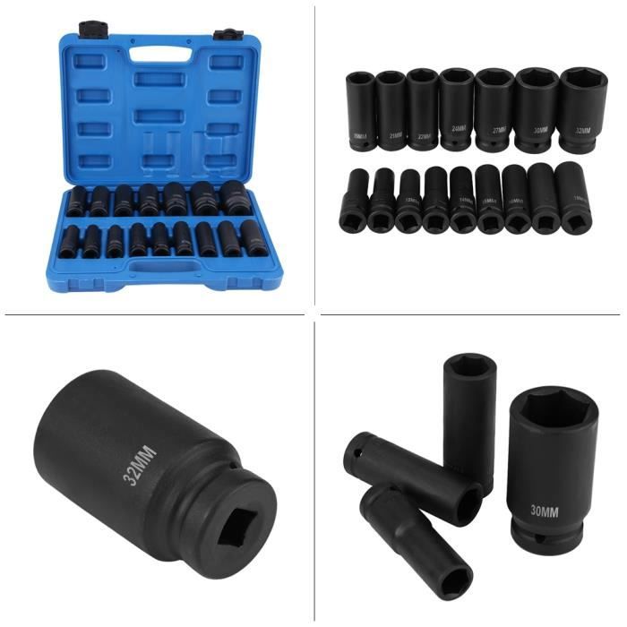 Douille Hexagonale Longue 3/8" 18 Mm NEO TOOLS - Qualité Professionnelle Pour Travaux Mécaniques