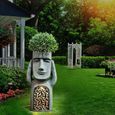 Statues de jardin d'île de Pâques, Décoration de Statues extérieures, Creative Garden Decor Magnéteuse d'oiseau, Potouled et Bird-3