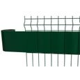 IDMARKET Kit de lamelles occultantes PVC souples vertes horizontales 35 M-3