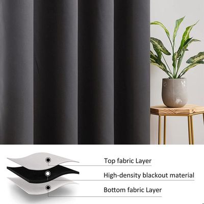 Rideau Occultant Thermique 60x120cm - Plage Océan Étoile De Mer - Lot De 2 Rideaux À Oeillets