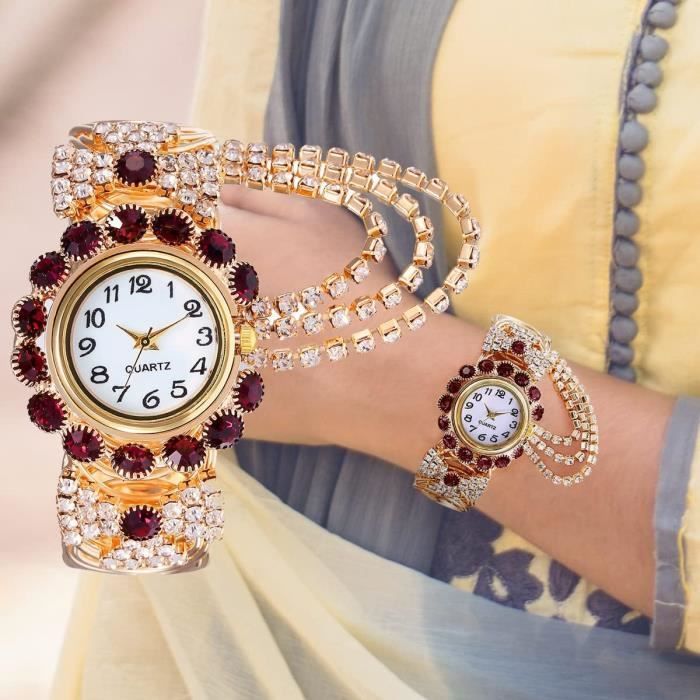 Montre femme avec strass cheap