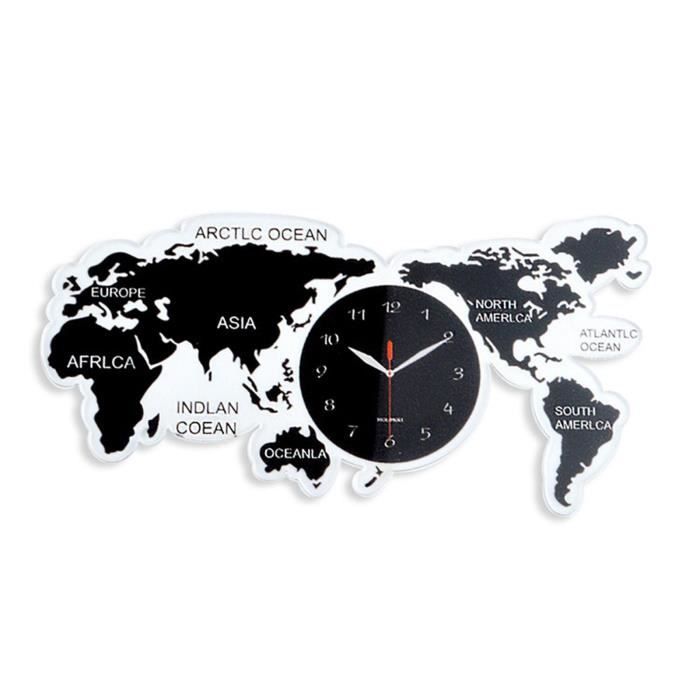 Horloge Carte Du Monde - Boutique Spécialisée N°1