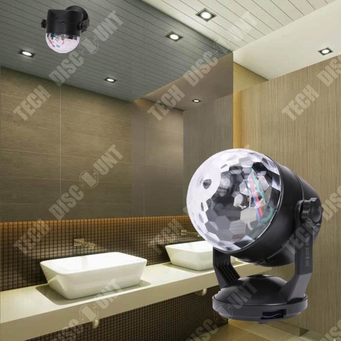 Projecteur LED Rechargeable Avec Télécommande | Spot Rotatif 360° Pour Plantes, Statues | Piles Incluses