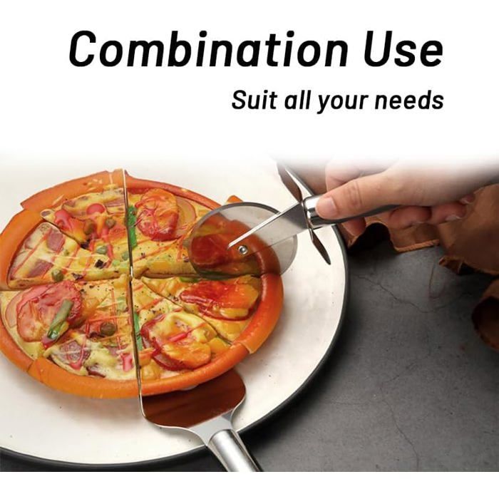 Coupe-Gâteau Circulaire En Acier Inoxydable - Divise Gâteaux, Pizzas, Pains En 6/7/9 Parts Égales