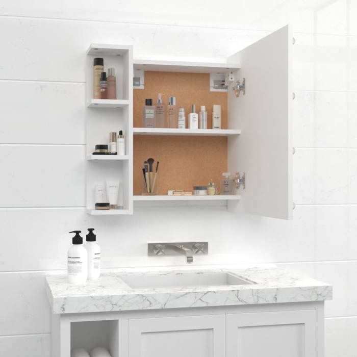 VidaXL Armoire salle de bain à miroir LED Blanc 40x12x45 cm Acrylique VidaXL Armoire salle de bain à miroir LED Blanc 40x12x45 cm Acrylique