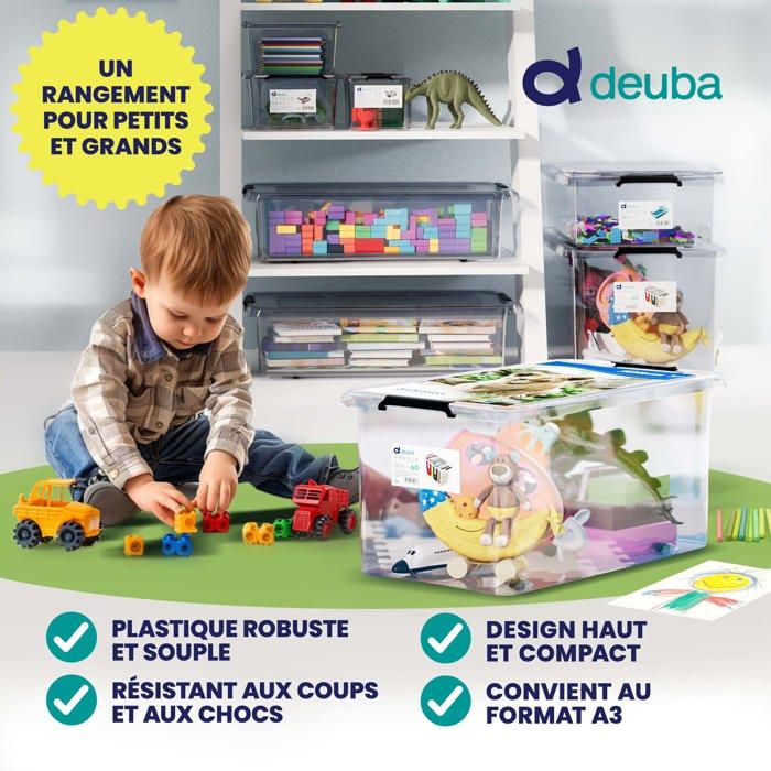 Boîtes Rangement Empilables Plastique Pliable Boîtes Rangement