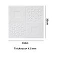 006-1 piece -Autocollants muraux en mousse 3D, panneaux de papier peint auto adhésif, décor de maison, salon, chambre à coucher, déc-0