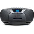 Lecteur Radio CD Portable THOMSON RK102CD - MP3, Cassettes - Gris-0