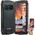 DOOGEE Smini Smartphone 4.5pouce HD+ téléphone portable incassable Helio G99 15Go+256Go Android 13 déverrouillage du visage - Noir-0