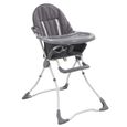 BEST SALE® Chaise haute pour bébé Gris et blanc | 99080-0