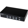 StarTech.com Commutateur KVM 4 Ports DVI USB, Montage en Rack et Audio - Switch KVM - 2560x1600 (SV431DVIUAHR)-0