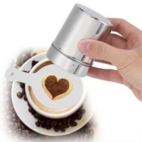  16pcs moule l'outil de décoration de Cappuccino de Latte Le modèle en plastique de pochoirs de café