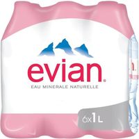 Eau minérale naturelle 6 x 1 l Evian