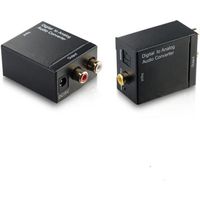 Convertisseur Audio numérique optique Toslink Coaxial  vers RCA Analogique 