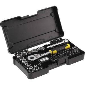 WORKPRO Coffret Douilles 3/8" 24 Pièces - Clé à Cliquet 72 Dents, Acier Chrome-Vanadium - Idéal Bricolage Auto