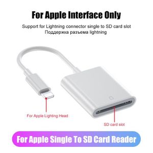 Carte SD Pour ios-Câble USB type C vers TF SD, lecteur de carte, adaptateur,  charge pour Apple iPhone, iPad, - Cdiscount Téléphonie