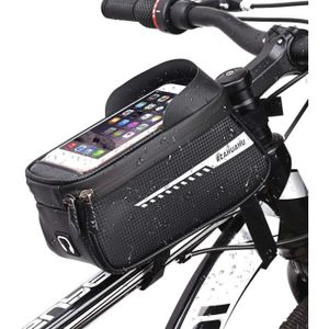 Lruvdox Sacoche Velo Cadre Support Telephone Velo Etanche, Porte téléphone  vélo Sac Guidon Velo Accessoire VTT avec Pare-Soleil amélioré et fenêtre