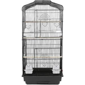 VOLIÈRE - CAGE OISEAU Cage à Oiseaux 46 x 36 x 93 cm avec Poignée Portab
