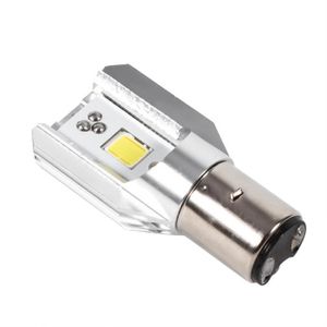 Ruiandsion BA20D Ampoule LED pour phare de moto H6 AC 6 V super lumineuse  2835 54SMD Chipsets Ampoule LED avec lentille de projecteur pour lampe