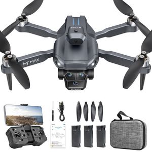 DRONE HYTOBP M° Drone RC Pliable 4K HD Trois Caméras WiF