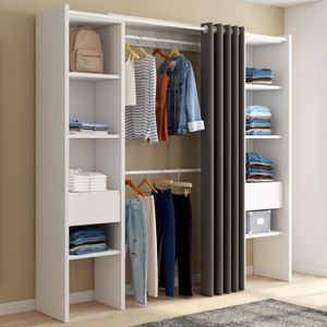 Kit dressing Star + Indus 2 avec rideau H.200 x l.182.2 x P.50 cm
