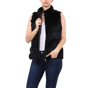Fourrure sans manche femme Cdiscount
