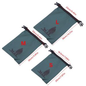BIDON - SAC ÉTANCHE Ensemble de 3 sacs de rangement étanches en nylon pour canoë kayak randonnée - VGEBY - Tailles S, M, L - Vert