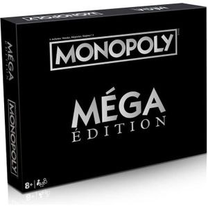 JEU SOCIÉTÉ - PLATEAU WINNING MOVES Monopoly Edition Mega