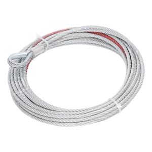 TREUIL AUTO Zerone corde de treuil Câble d'acier inoxydable de fil de câble de treuil de 4500LBS longueur de 5.5mm de diamètre 10m pour des