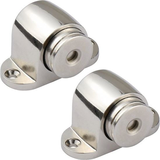 Lot De 5 Butées De Porte Magnétiques Invisibles Ultra-minces - Argent, Installation Sans Perçage