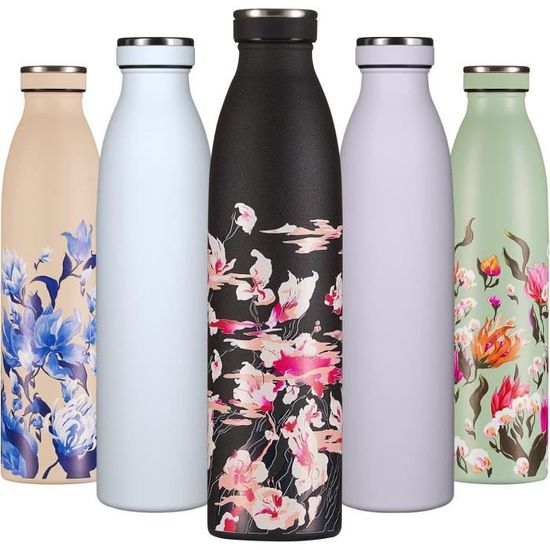Mr. Wonderful Bouteille Tritan 600 Ml Cerises – New Day, New Plan, Sans BPA, Ultra Légère Et Étanchéité Parfaite