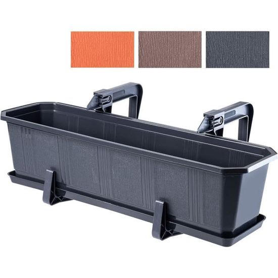 Acan Tradineur Jardinière EVA En Plastique Avec Soucoupe Adam