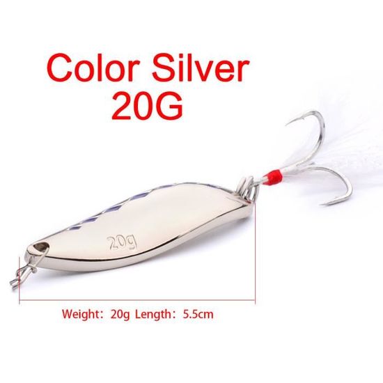 10 Cuillères Métal Micro Jig Pêche – Poids 2g 3g 5g – Leurres Marine Et Eau Douce