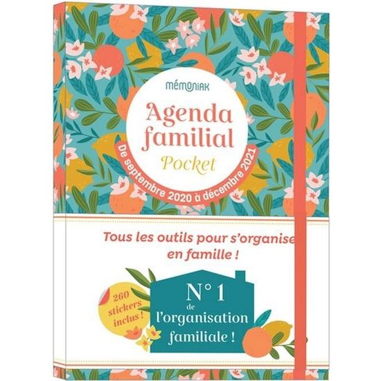Agenda familial Mémoniak pocket 20202021 Cdiscount