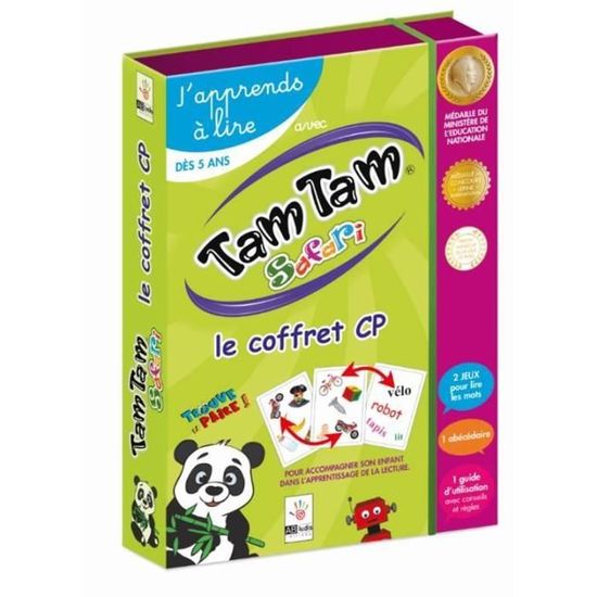 Livre - Tam Tam Safari - J'apprends à lire - Coffret CP - Enfant 5 ans et plus