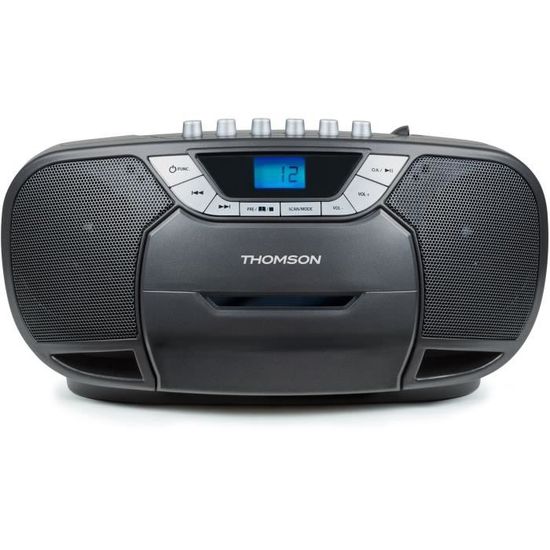 Lecteur Radio CD Portable THOMSON RK102CD - MP3, Cassettes - Gris