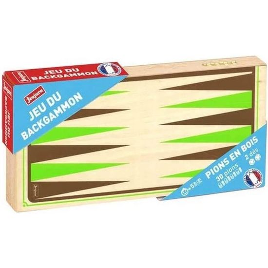 Jeu De Backgammon Artistique Avec Poisson Sous Verre - Plateau Bois Fait Main - Neuf